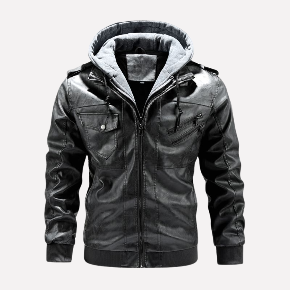 Manteau d'hiver pour hommes avec col en fourrure