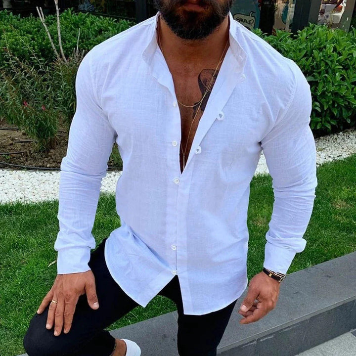 Chemise en Lin Unie pour Homme : Élégance Décontractée et Fraîcheur Estivale