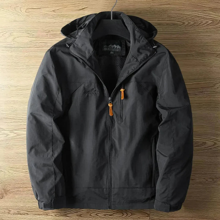 Veste d'extérieur imperméable et respirante à capuche pour homme