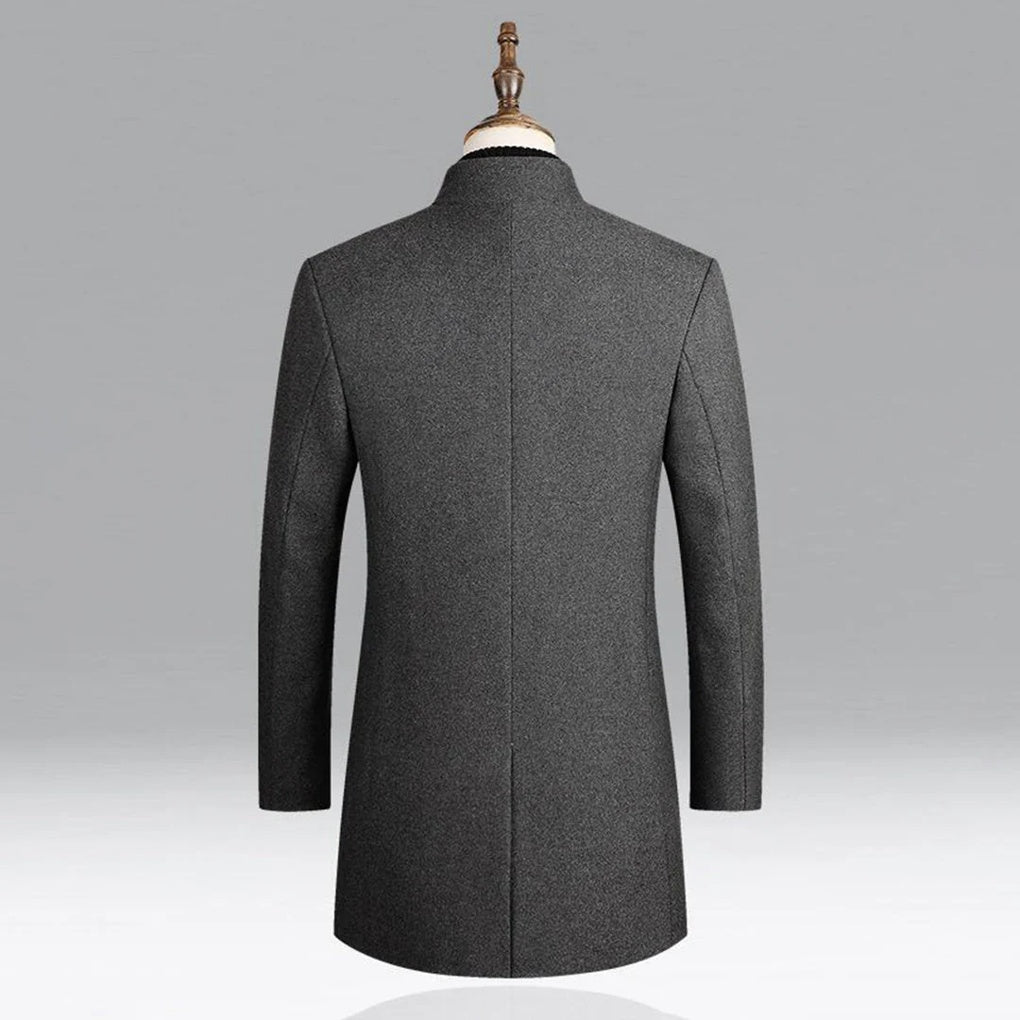 Manteau classique en laine élégant pour homme, intemporel et formel