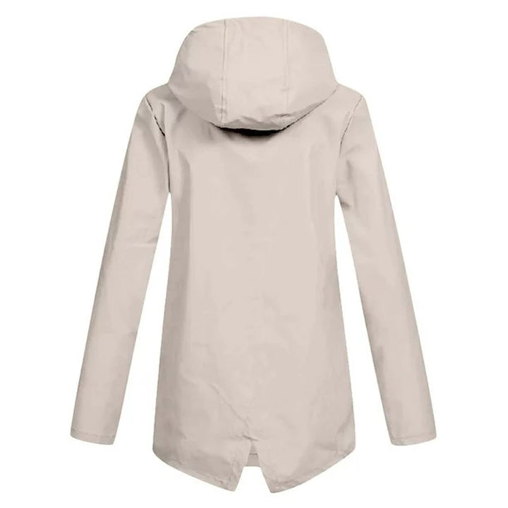 Veste Mi-Saison Imperméable avec Fermeture Éclair et Capuche