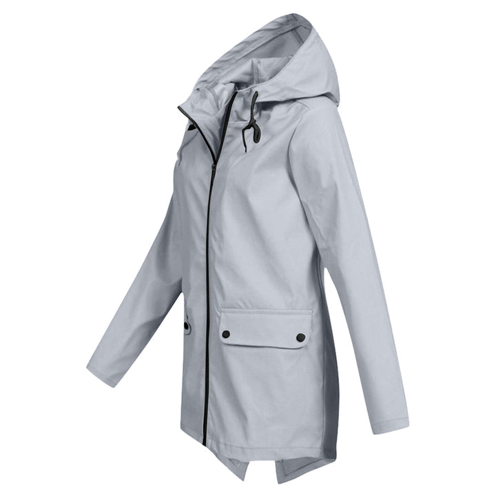 Veste Imperméable pour Femme avec Fermeture Éclair et Capuche : Élégance Fonctionnelle pour Toutes les Saisons