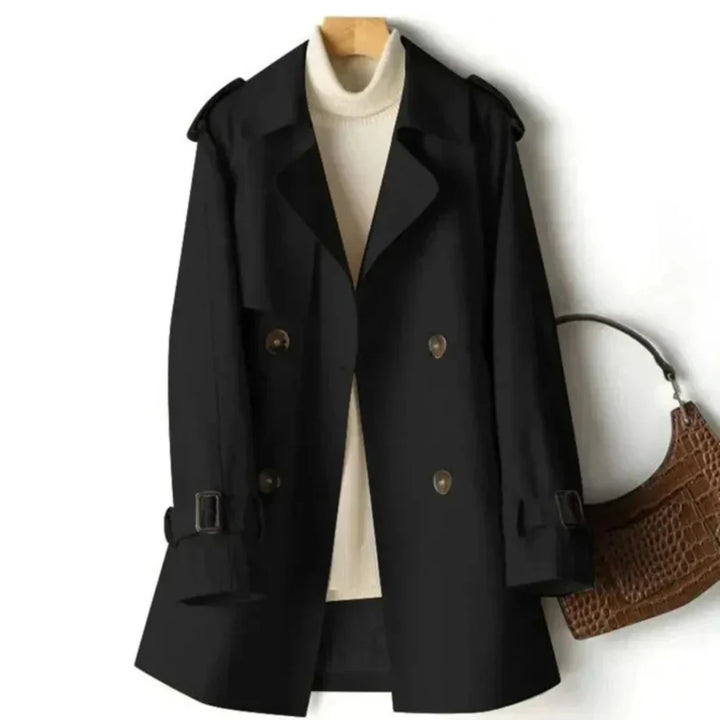 Trench-coat croisé classique pour femme