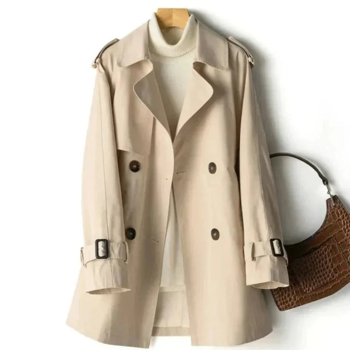 Trench-coat croisé classique pour femme