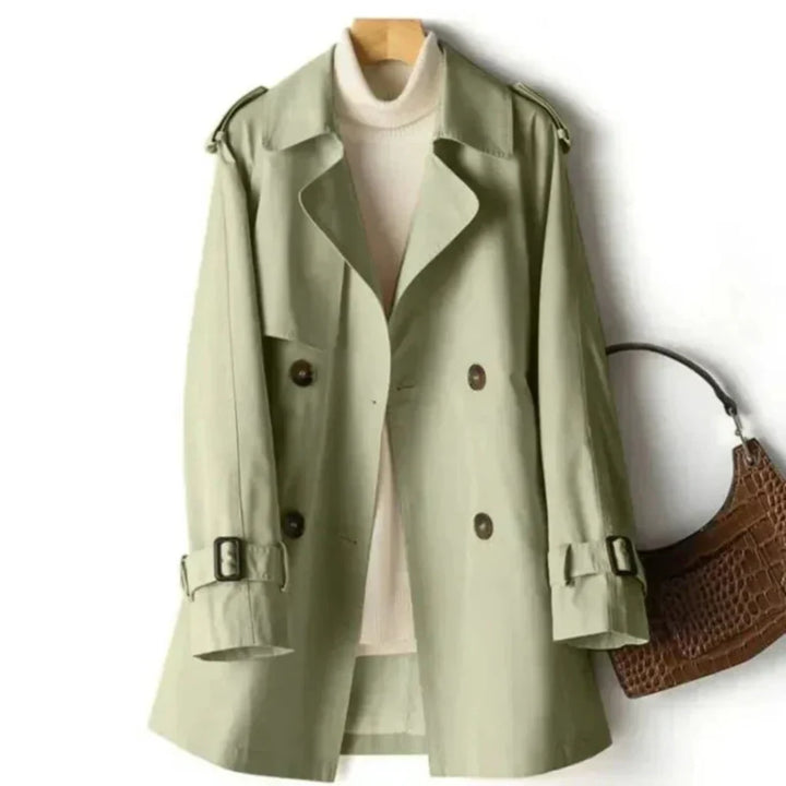 Trench-coat croisé classique pour femme