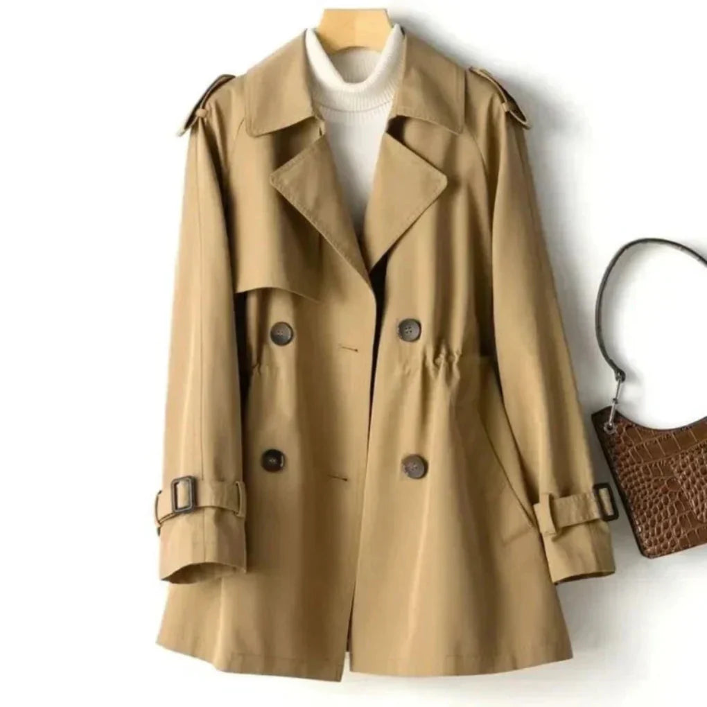 Trench-coat croisé classique pour femme