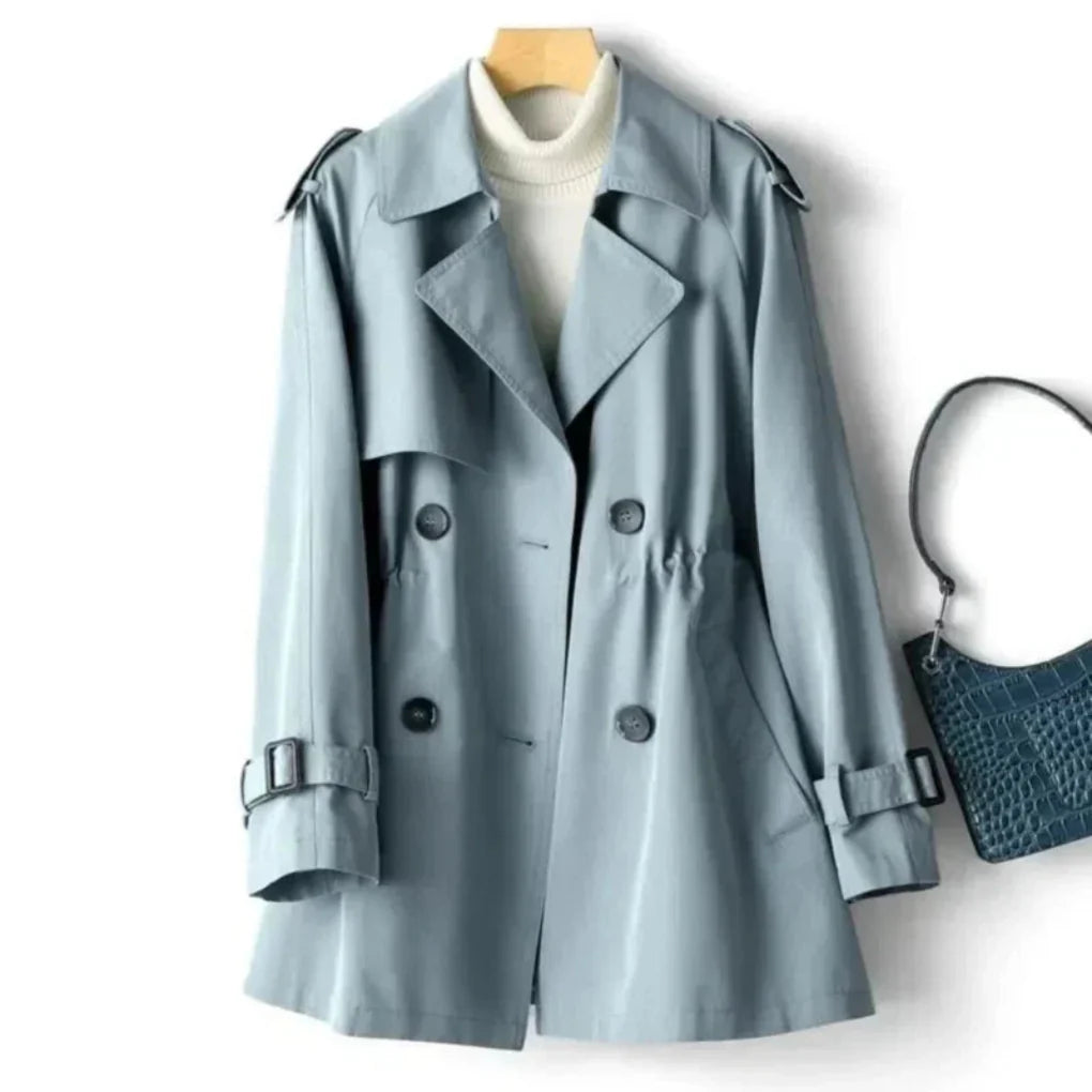 Trench-coat croisé classique pour femme