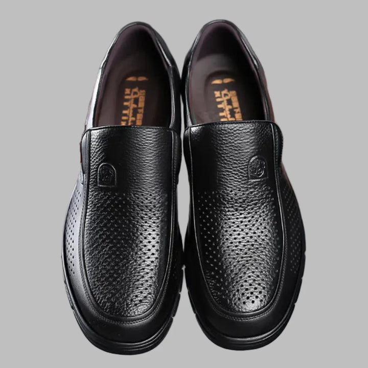 Chaussures décontractées pour hommes en cuir véritable