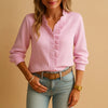 Blouse à Rayures avec Volants pour Femme