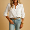 Blouse à Rayures avec Volants pour Femme