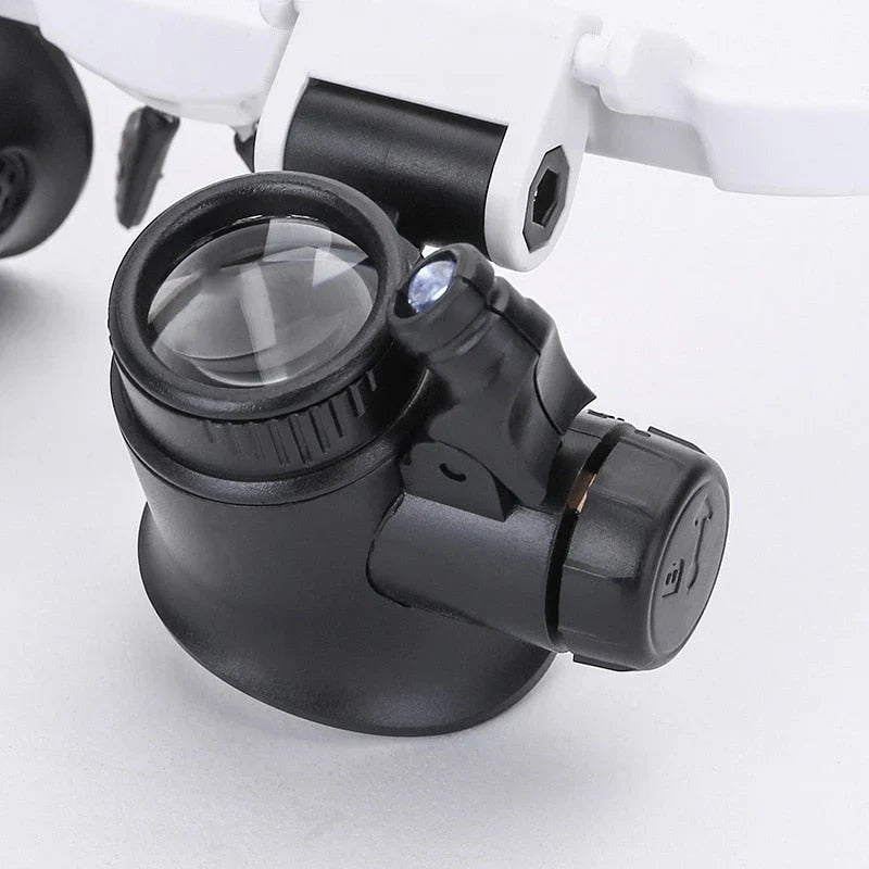 Loupe avec éclairage LED et lentilles réglables : précision et confort pour vos travaux minutieux