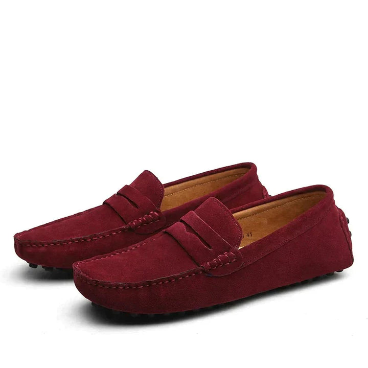 Mocassins en daim de style italien pour hommes