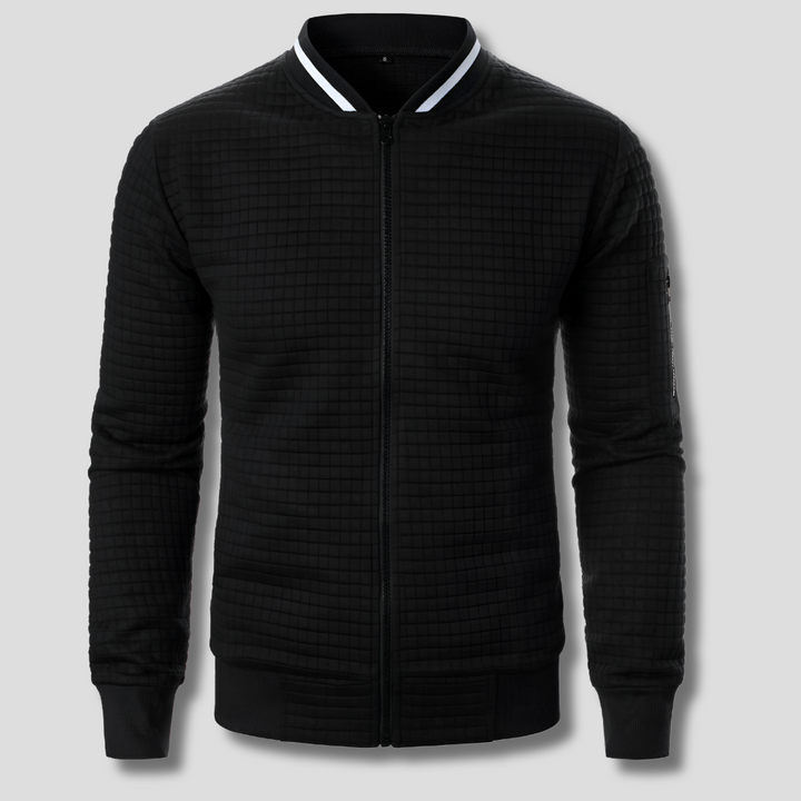 Pull zippé confortable et chaud pour homme