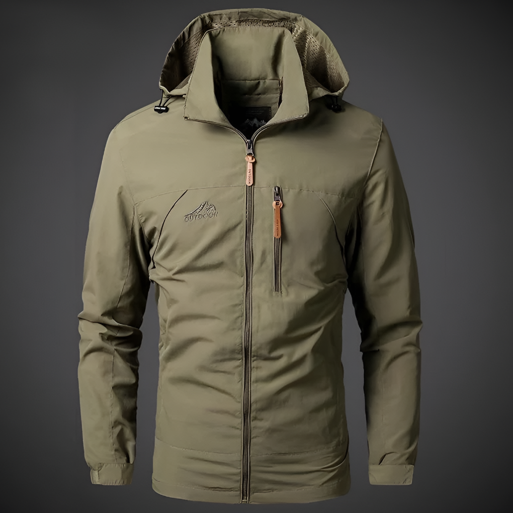 Veste d'extérieur imperméable et coupe-vent pour homme