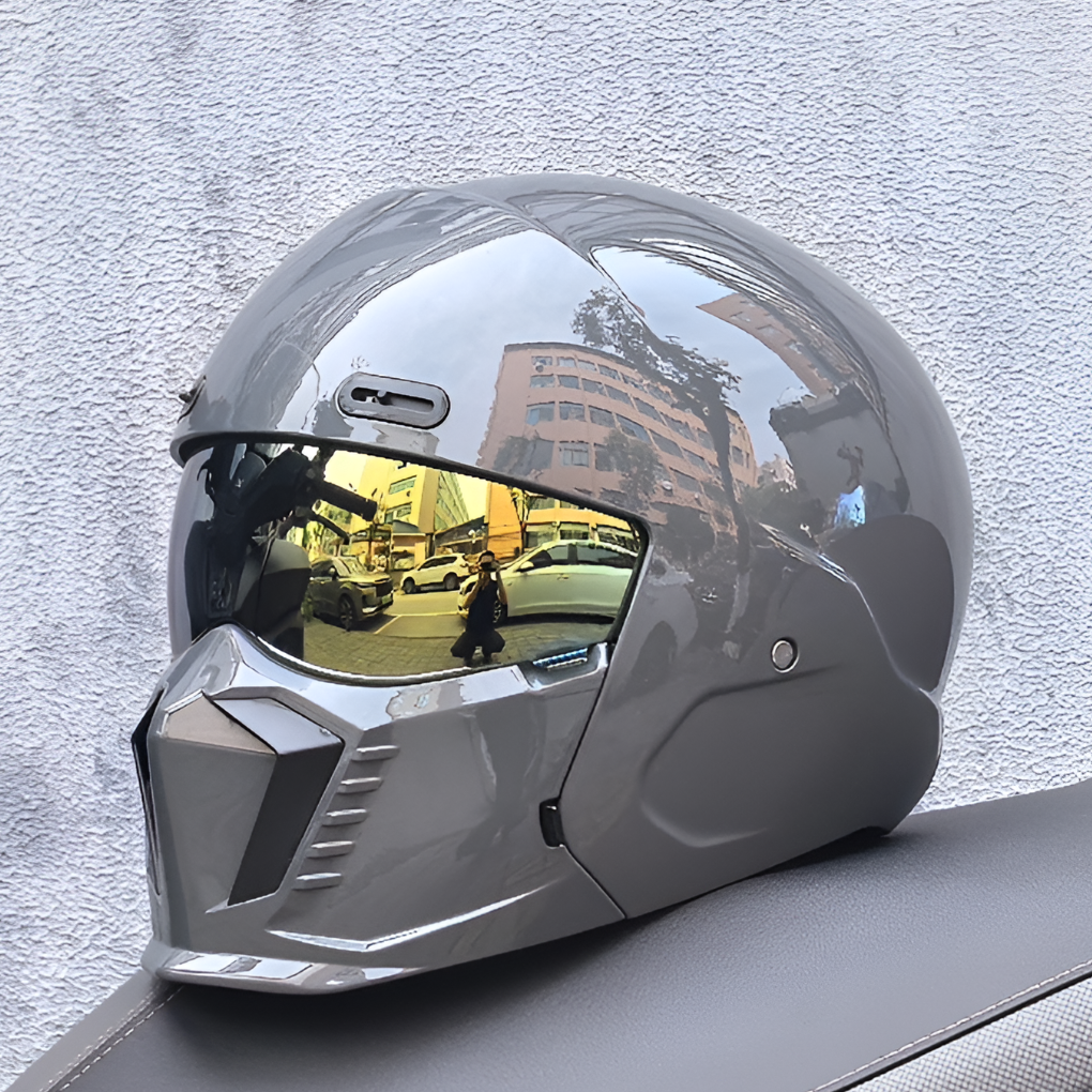 Casque de moto – Homologué DOT et ECE, look intemporel