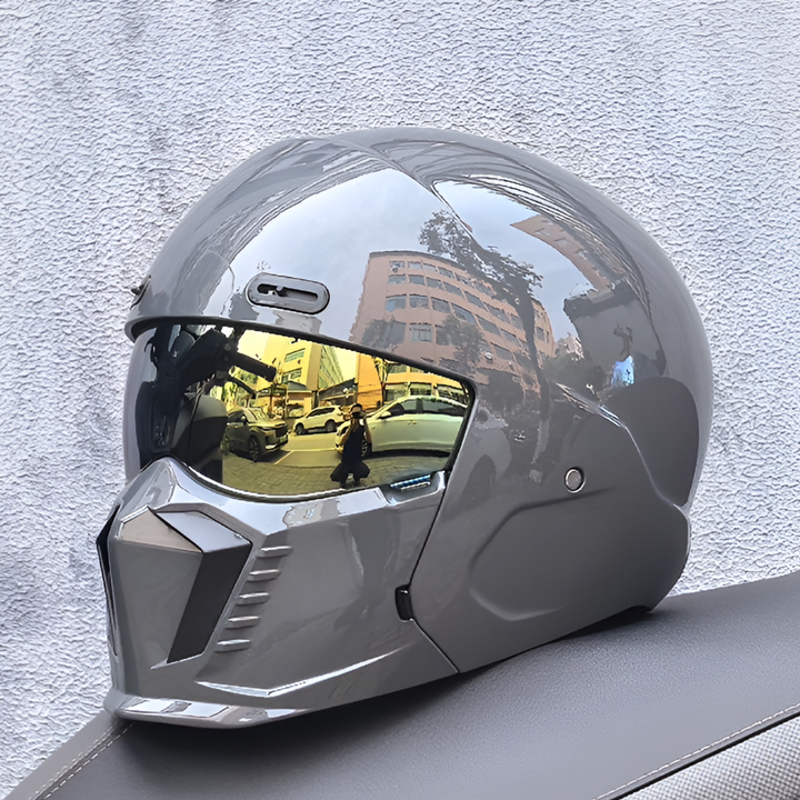 Casque de moto – Homologué DOT et ECE, look intemporel