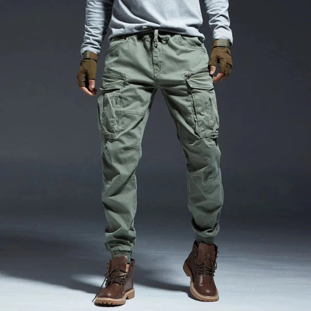 Pantalon cargo à poches multiples pour homme