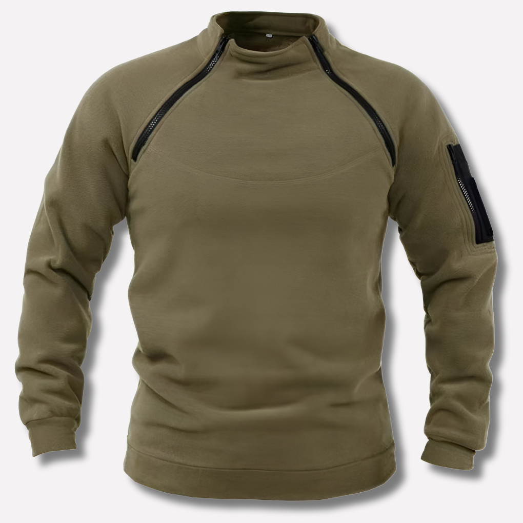 Pull polaire pour homme – Couche fonctionnelle pour l'extérieur et le terrain