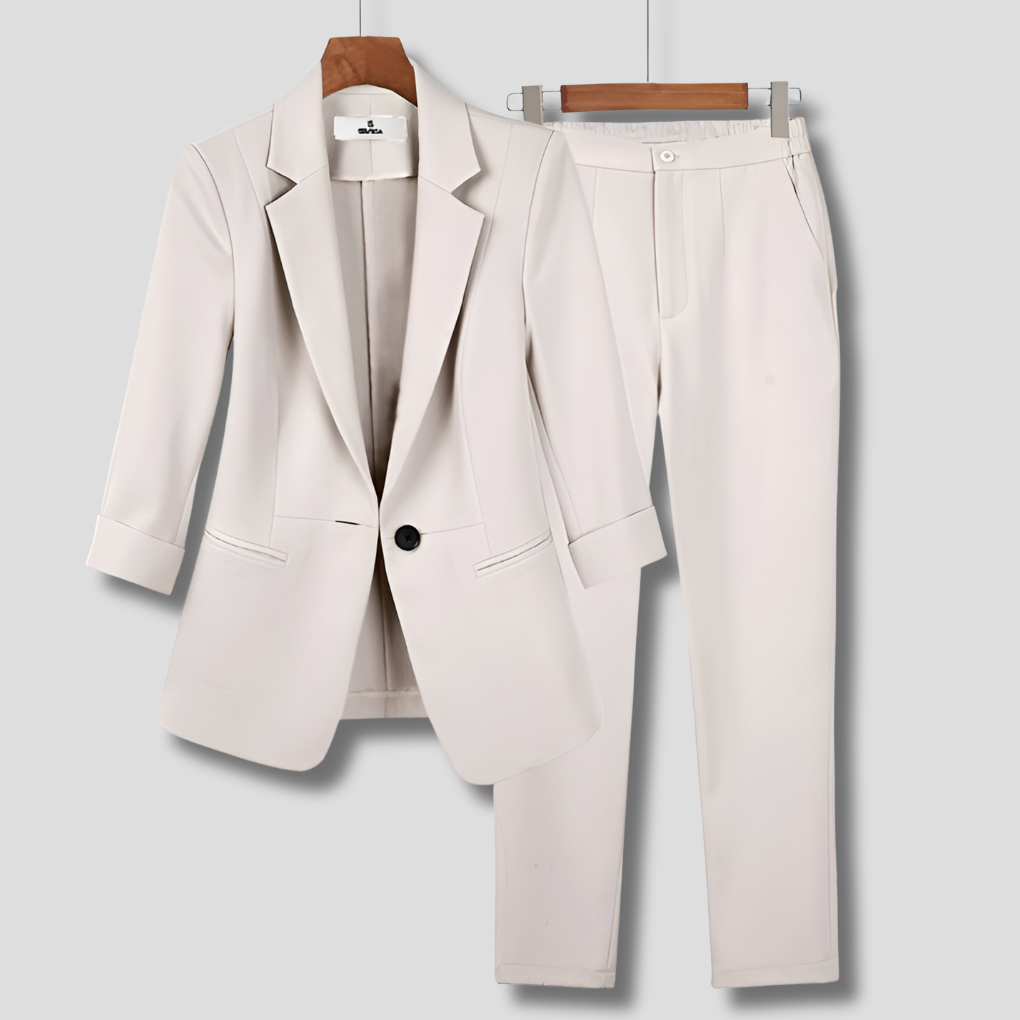 Ensemble de costume formel pour femme avec blazer et pantalon