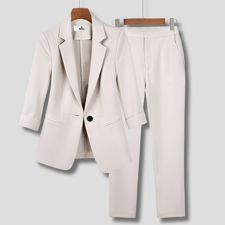 Ensemble de costume formel pour femme avec blazer et pantalon
