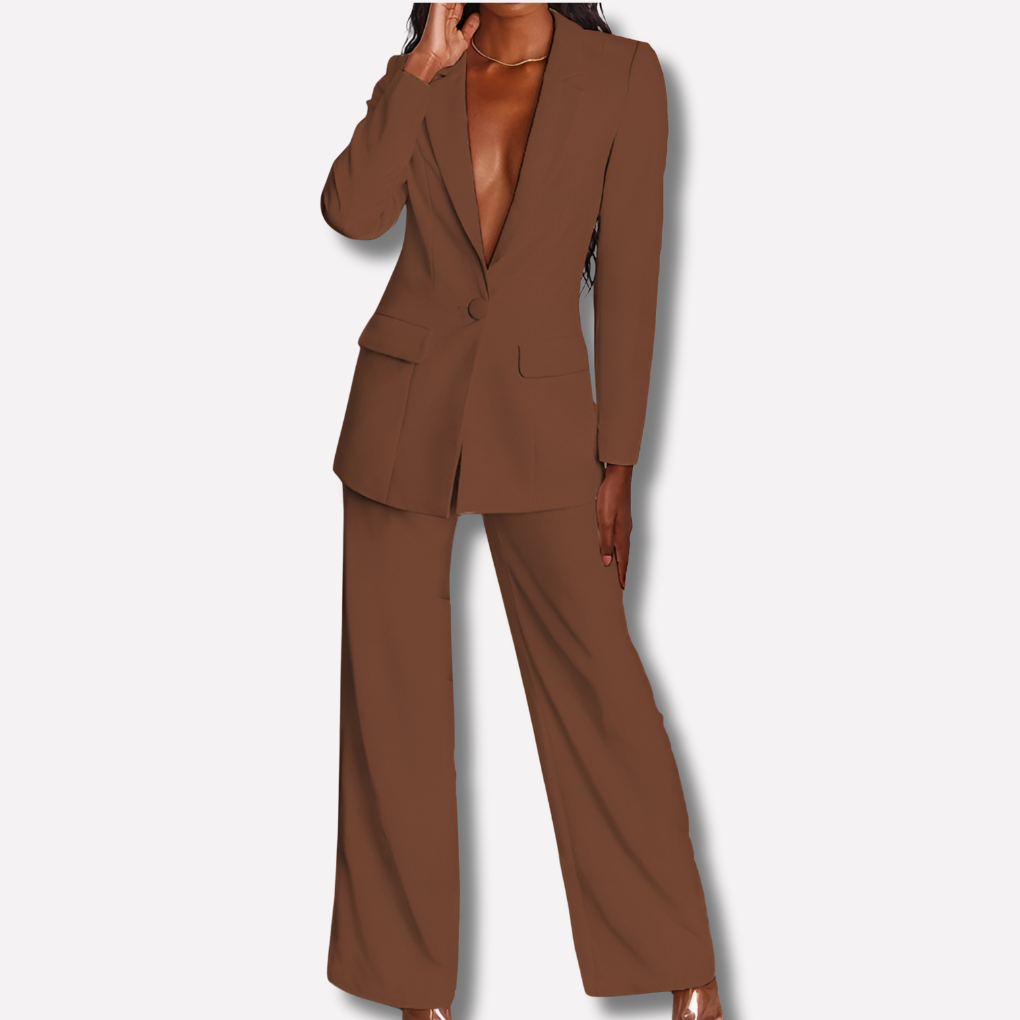 Ensemble blazer et pantalon pour femme