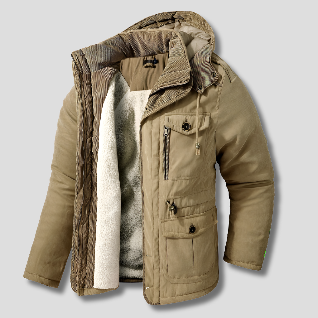 Veste d'hiver multi-poches pour homme
