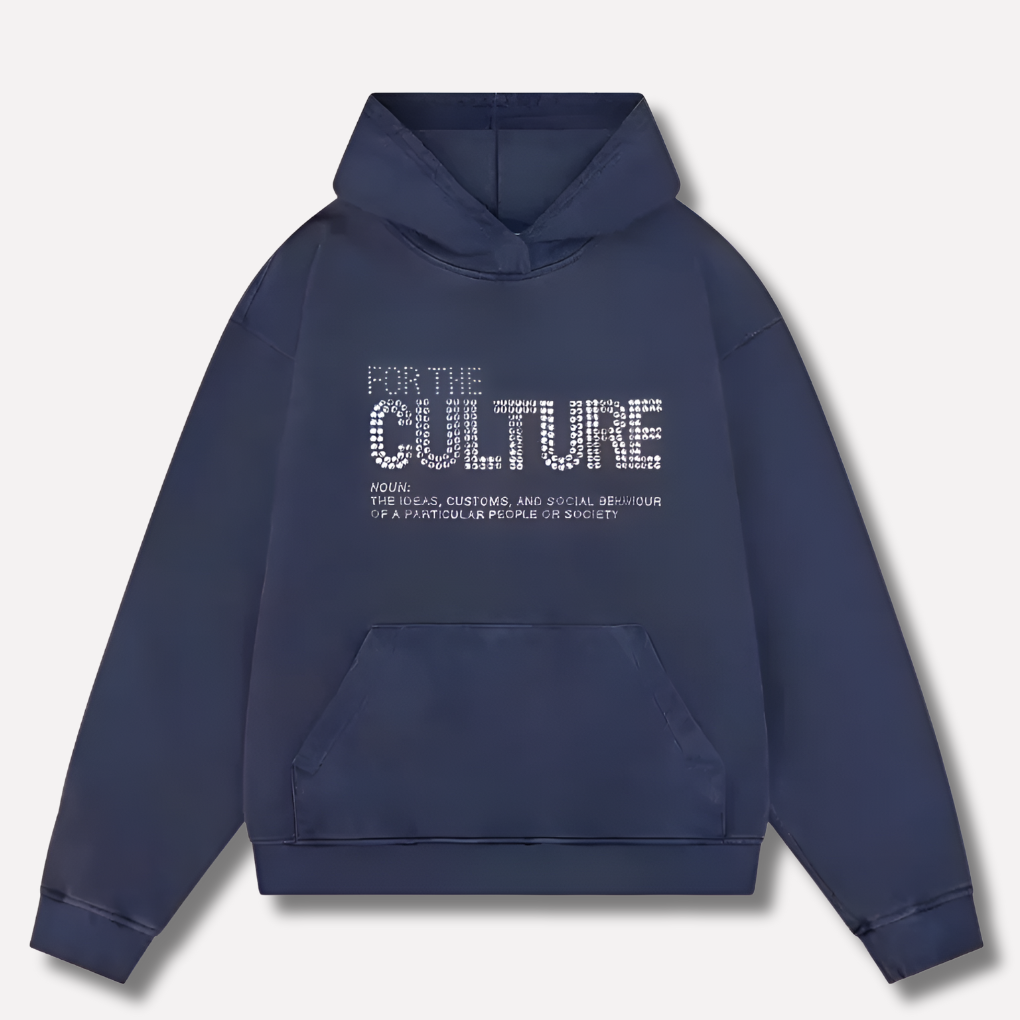 Sweat à capuche Statement – « Pour la culture »