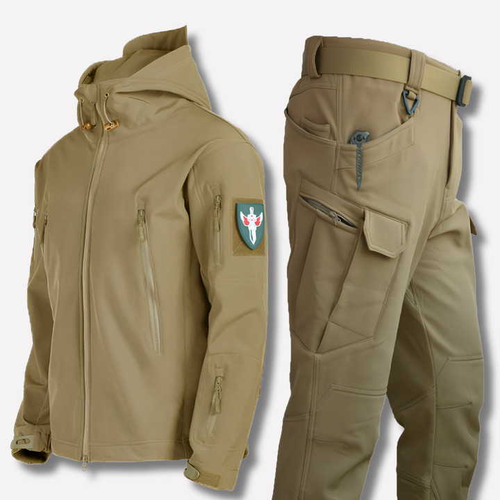 Ensemble d'extérieur imperméable et coupe-vent pour homme