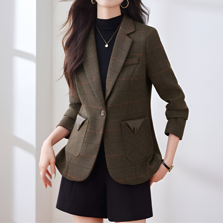 Blazer à un bouton d'inspiration coréenne