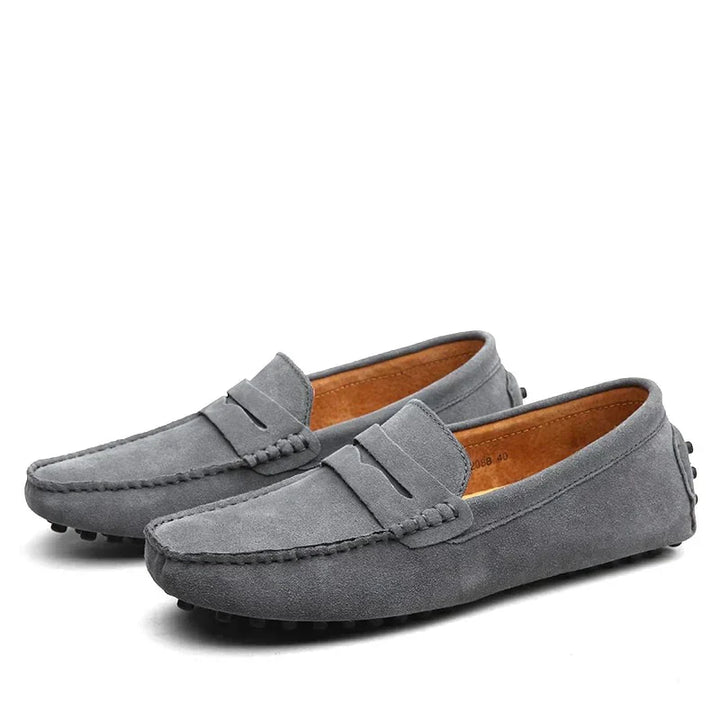 Mocassins en daim de style italien pour hommes