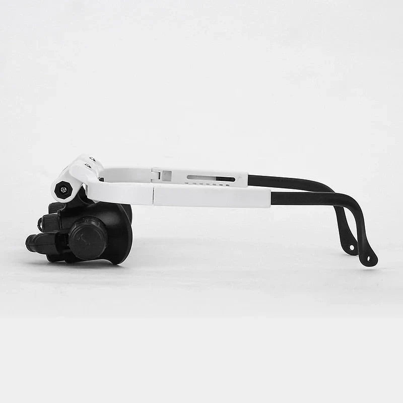 Loupe avec éclairage LED et lentilles réglables