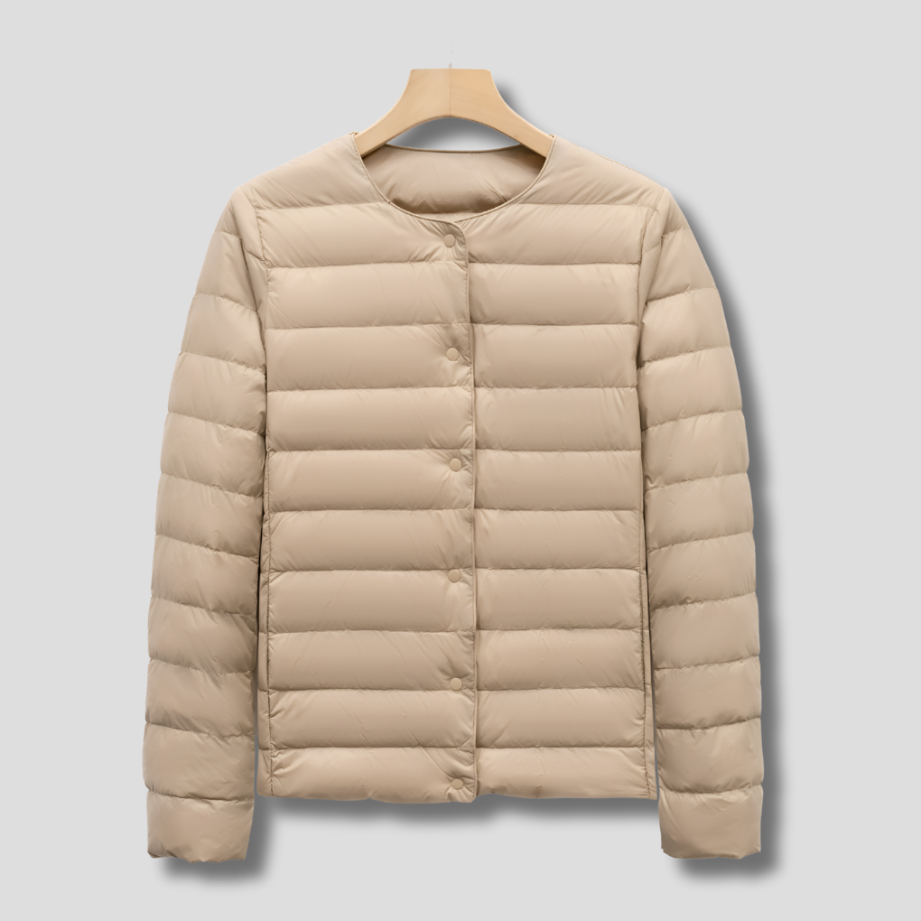 Doudoune portable sans col pour le printemps et l'hiver