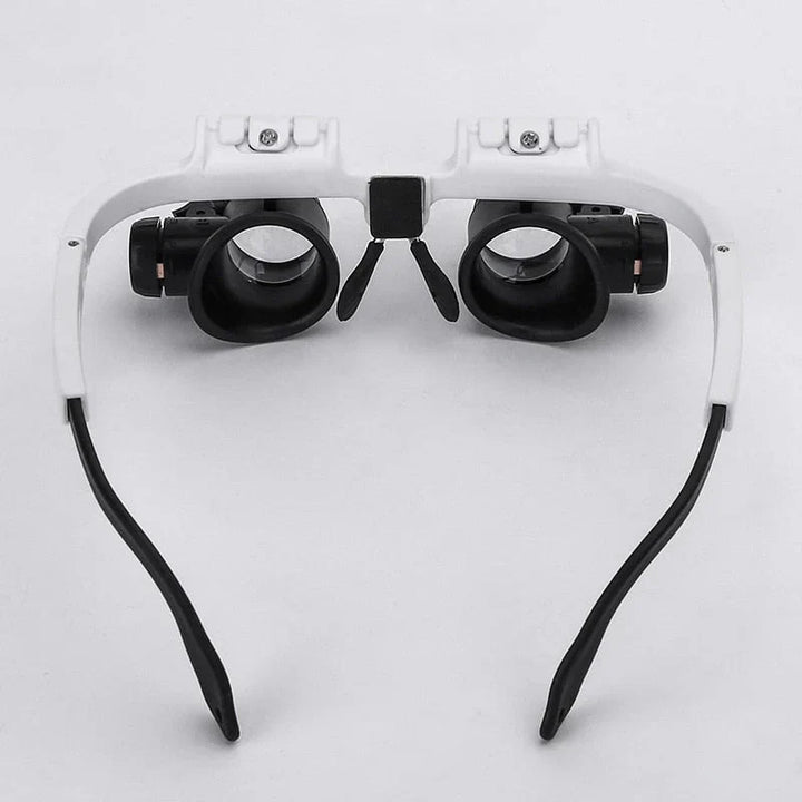 Loupe avec éclairage LED et lentilles réglables