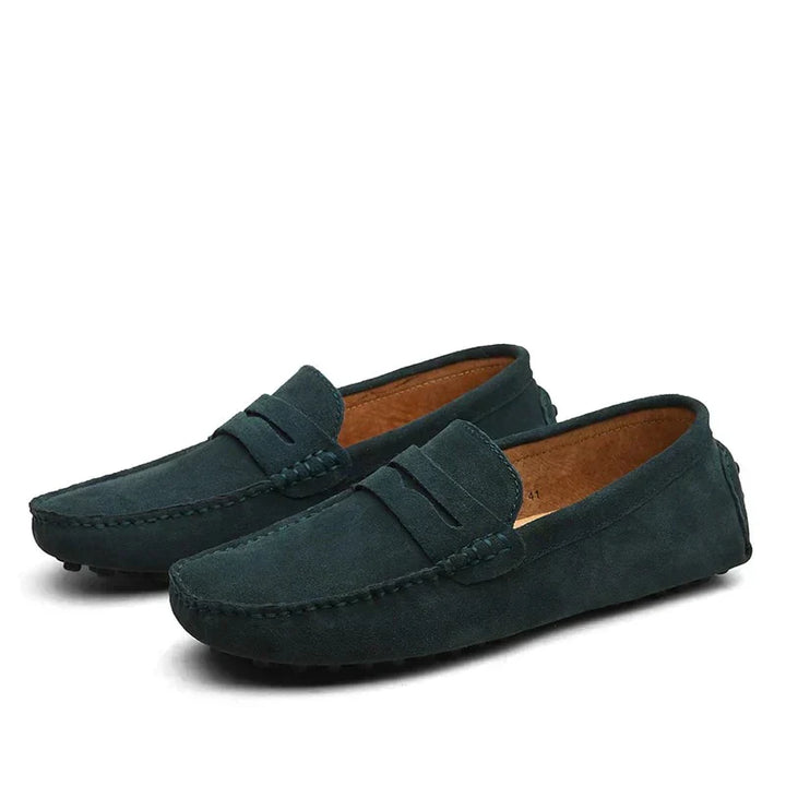 Mocassins en daim de style italien pour hommes