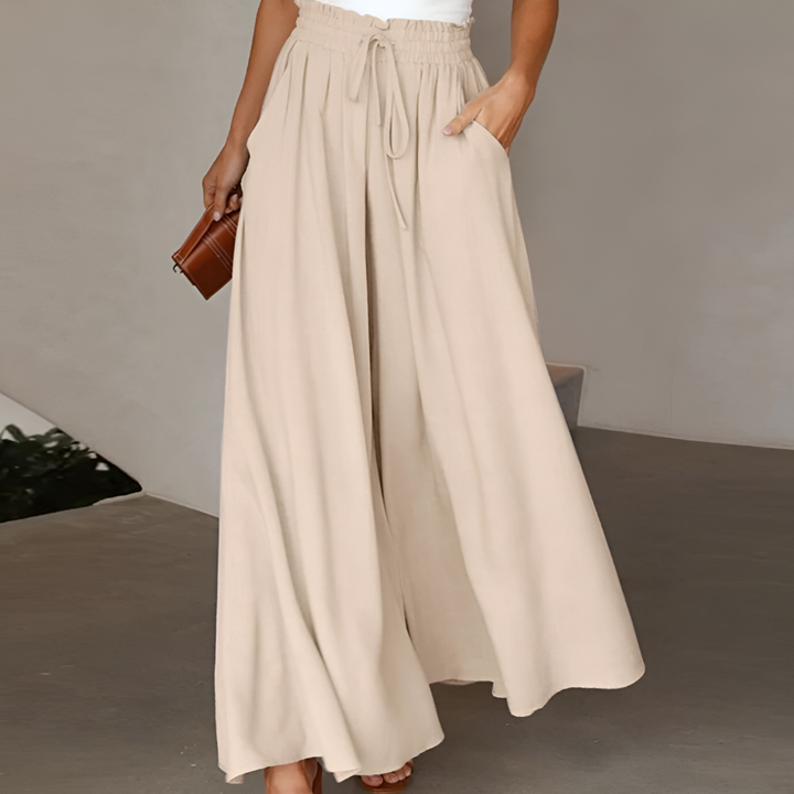 Jupe-pantalon d'été décontractée à taille élastique