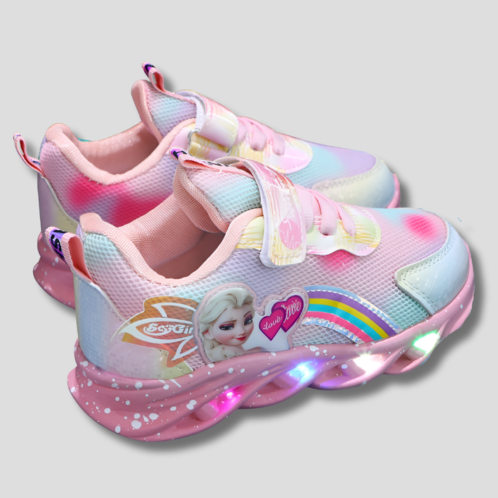 Baskets lumineuses colorées pour enfants