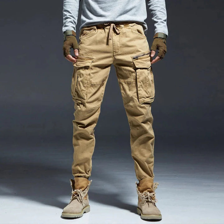 Pantalon cargo à poches multiples pour homme