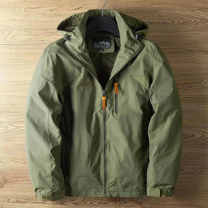 Veste d'extérieur imperméable et respirante à capuche pour homme