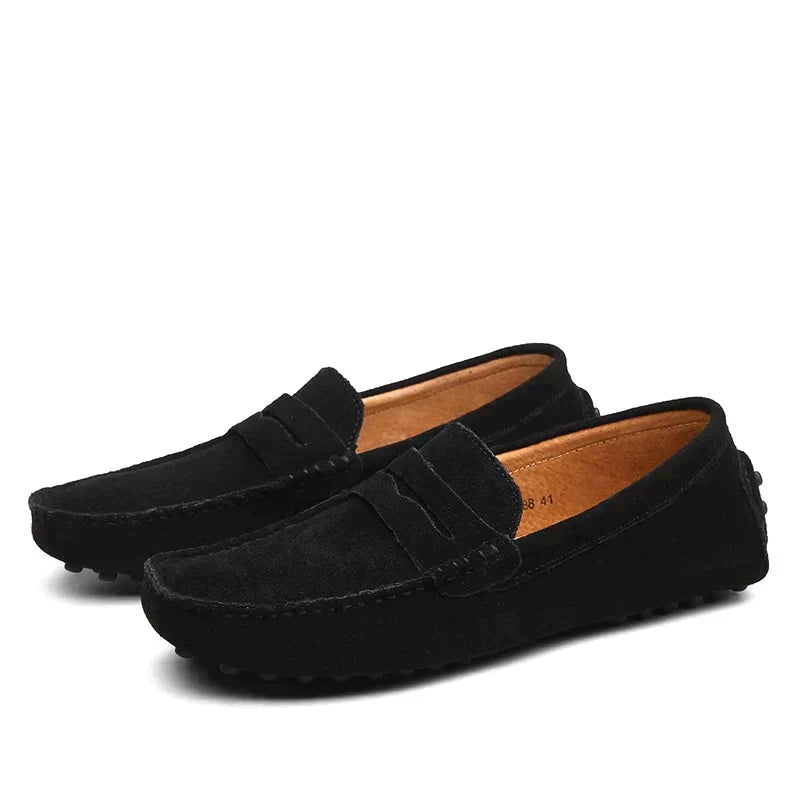 Mocassins en daim de style italien pour hommes
