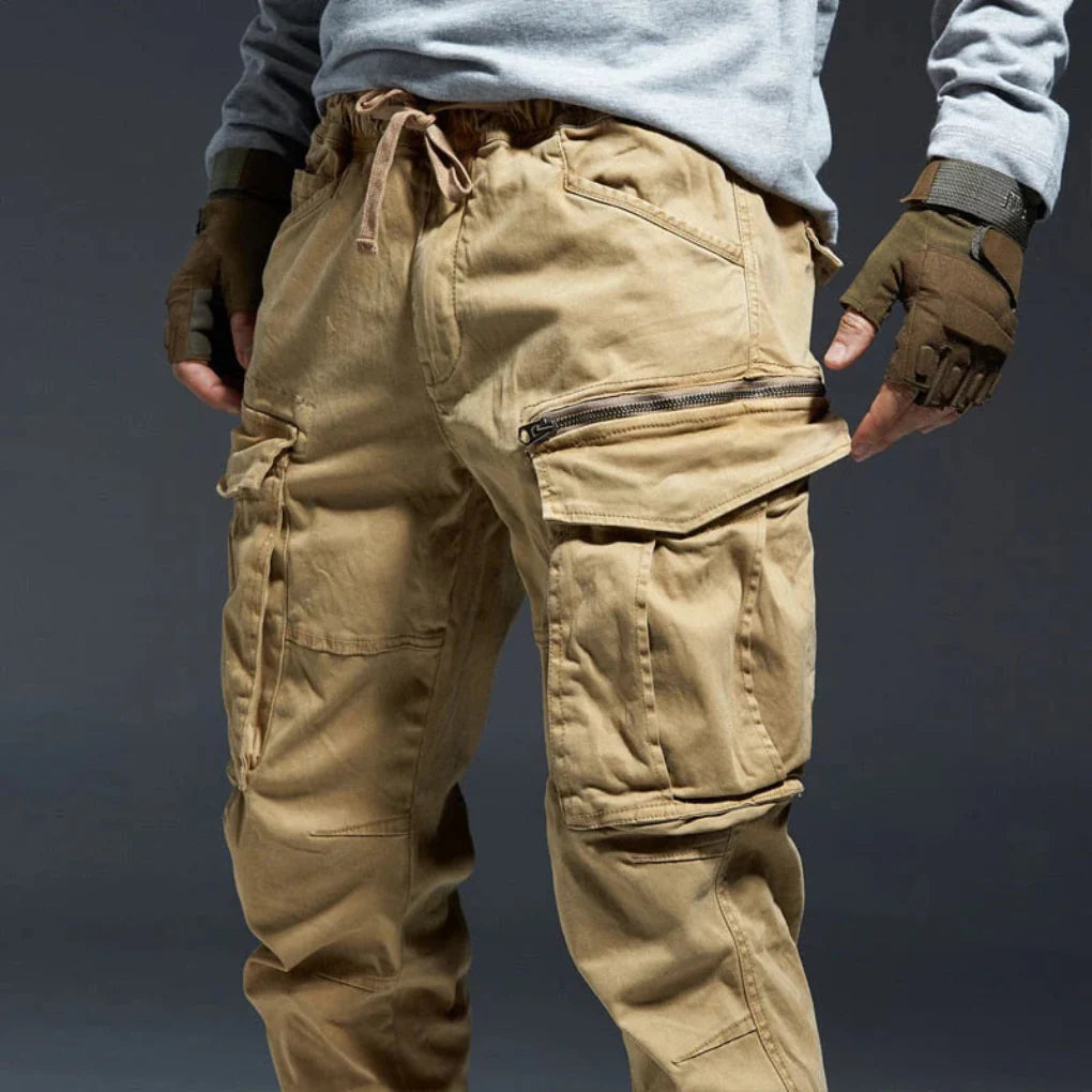 Pantalon cargo à poches multiples pour homme