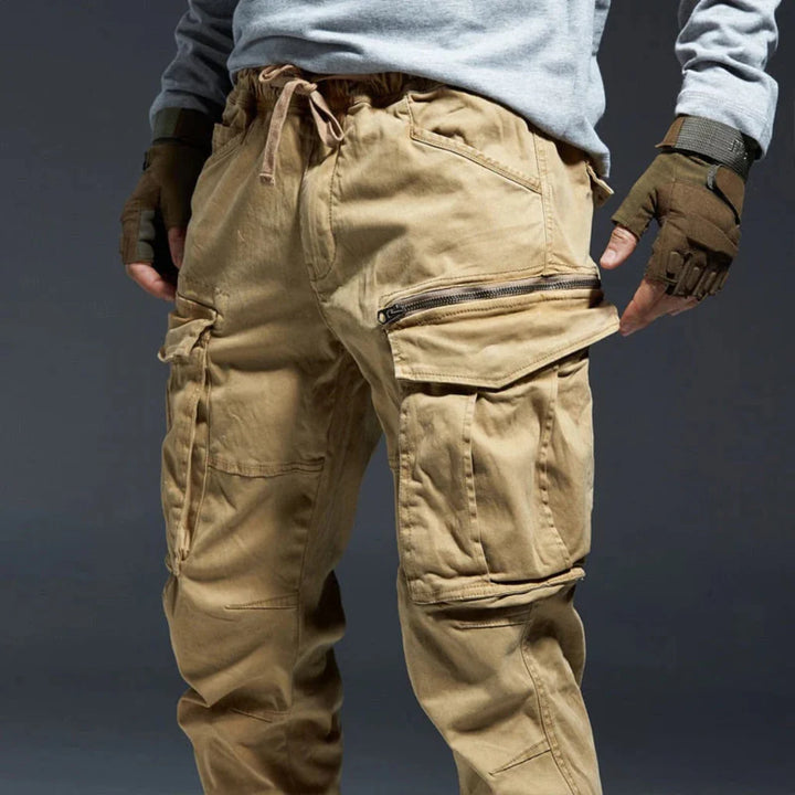 Pantalon cargo à poches multiples pour homme
