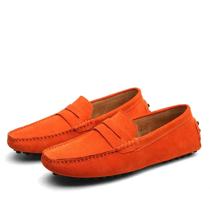 Mocassins en daim de style italien pour hommes