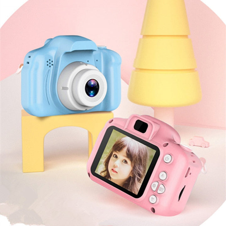 Mini appareil photo numérique HD avec étui de protection pour enfants