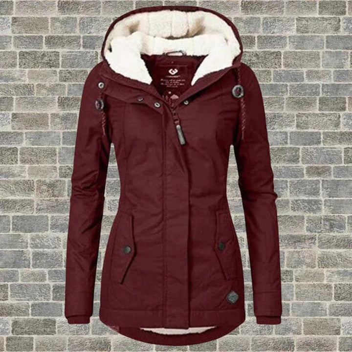 Manteau d’hiver à capuche pour femme – Pratique froid
