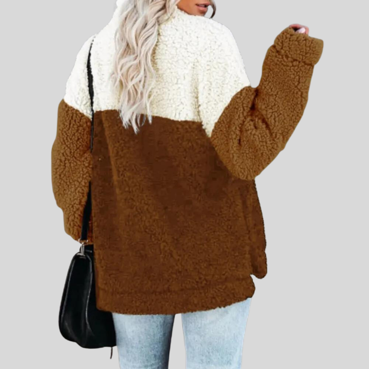 Ines - Pull féminin chaleureux et confortable avec des détails élégants
