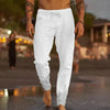 Jaxx - Pantalon décontracté en lin pour homme
