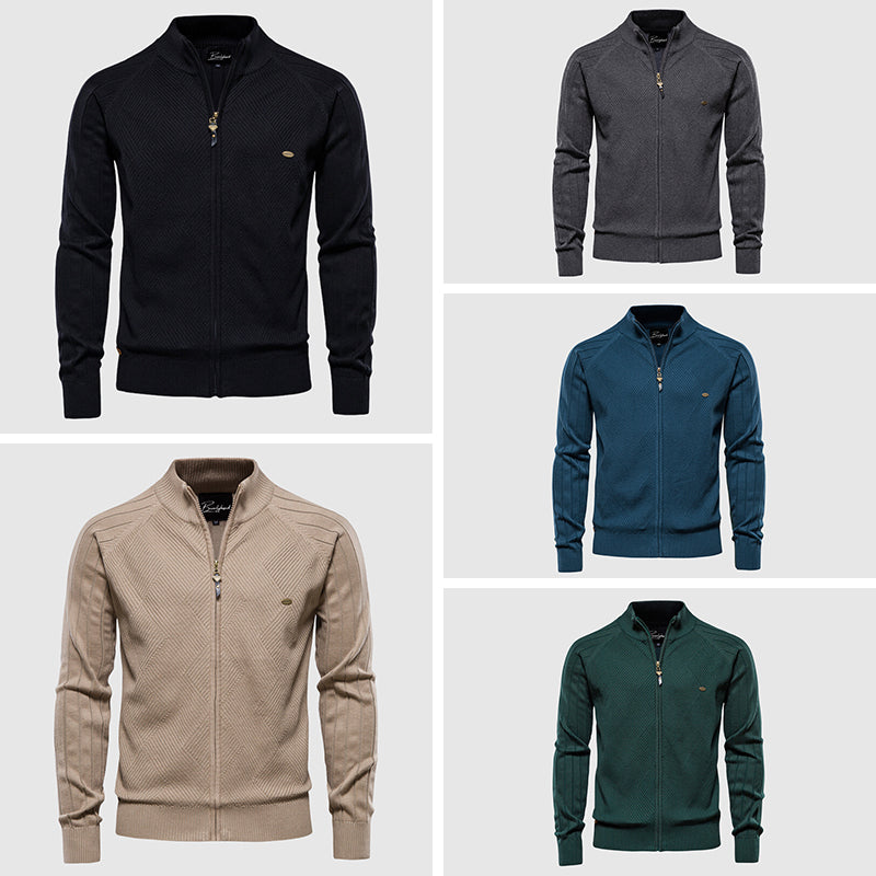 Gilet en Coton pour Homme avec Fermeture Éclair Intégrale : Élégance et Confort au Quotidien