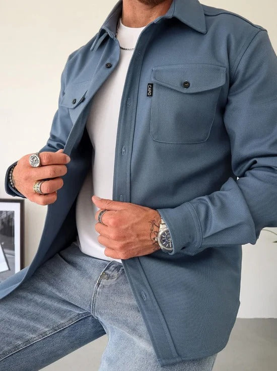 Veste-chemise boutonnée