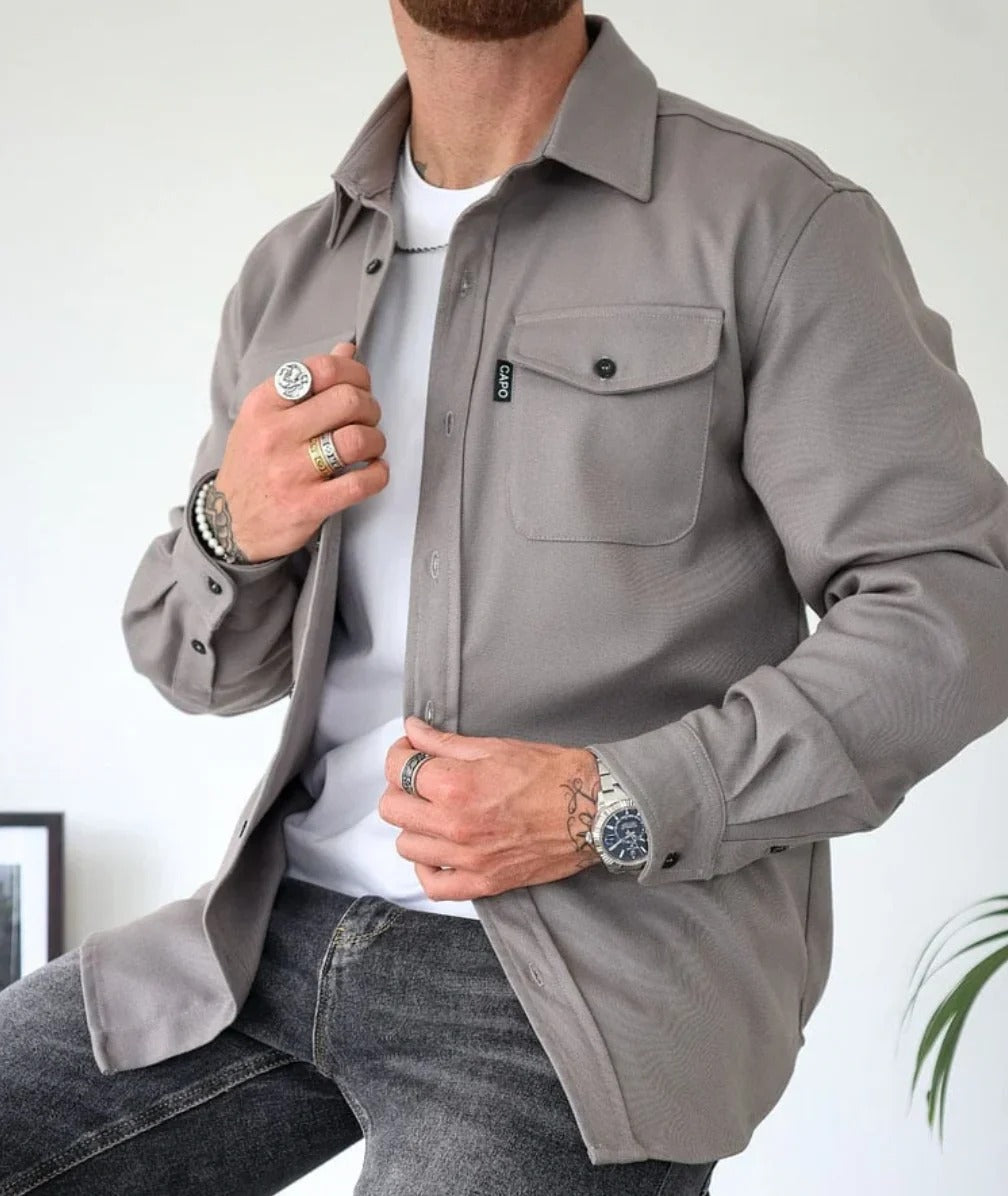 Veste-chemise boutonnée