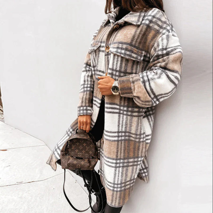 Joanne | Veste en laine longue et tendance